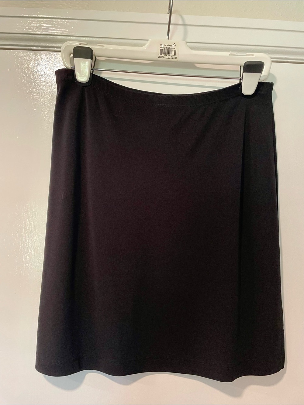 Petite Sophisticate Black A-Line Skirt